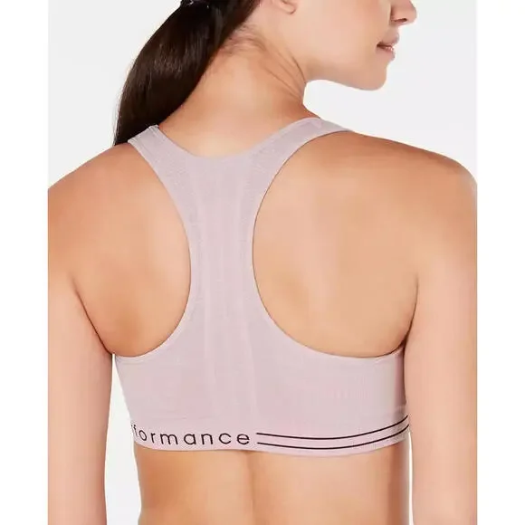 Calvin Klein Performance  Medium Impact Sports Bra Metallic Purple XS - Picture 4 of 6